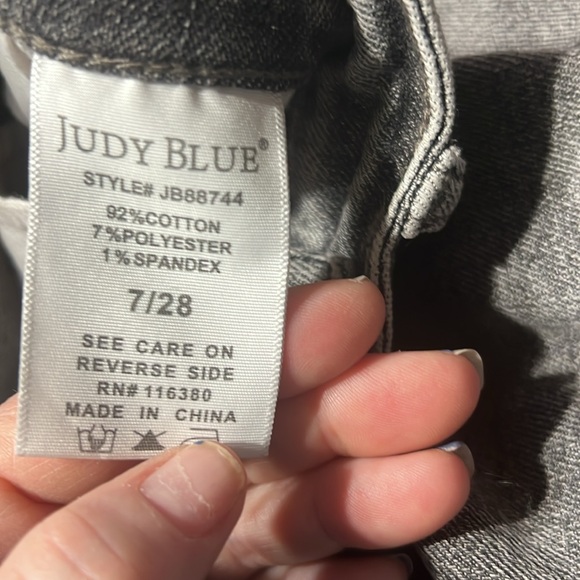 Brand new without tags never worn judy blue gray slim fit jeans size 7/28 - Picture 4 of 4